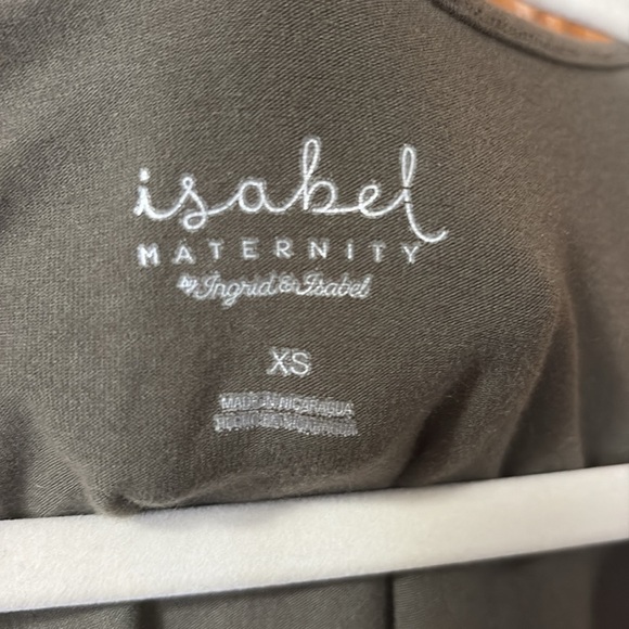 Isabel Maternity Form Fitting Olive Green Dress - Size XS - Picture 2 of 6